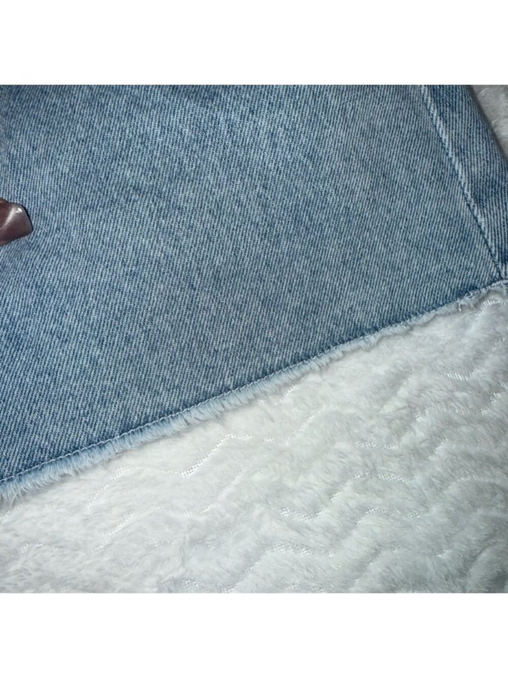 Light Blue Denim Mini Skirt - Picture 2 of 3